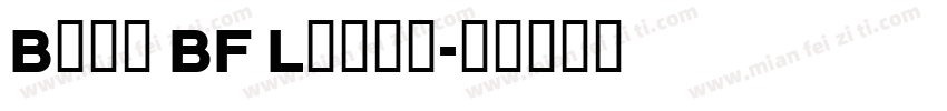 Bonn BF Light字体转换